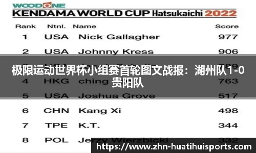 极限运动世界杯小组赛首轮图文战报：湖州队1-0贵阳队